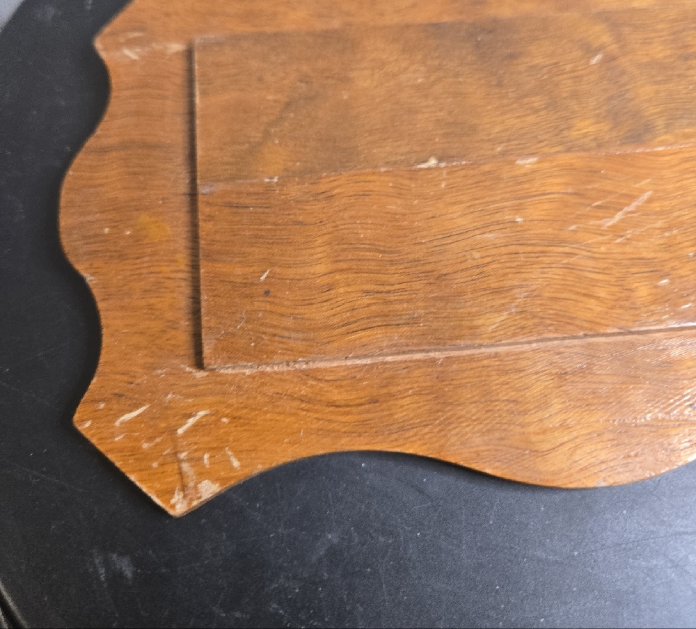 Vintage Wooden Decorative Plaque To Hold An Engraving - Picture 4 of 7